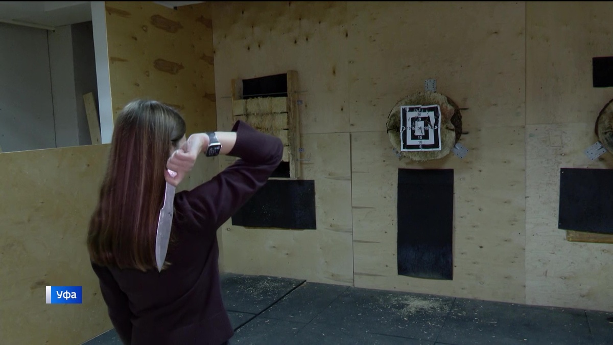    Как в Башкортостане развивается спортивное метание ножей - сюжет "Вестей"