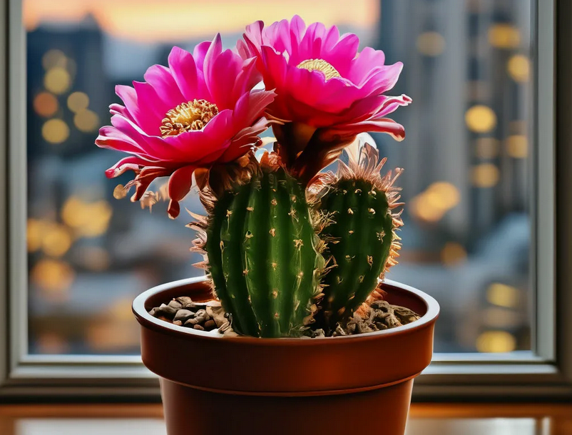 Цветущий кактус