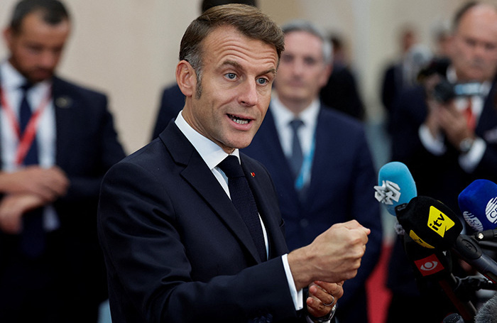    Эммануэль Макрон.REUTERS/Leonhard Foeger