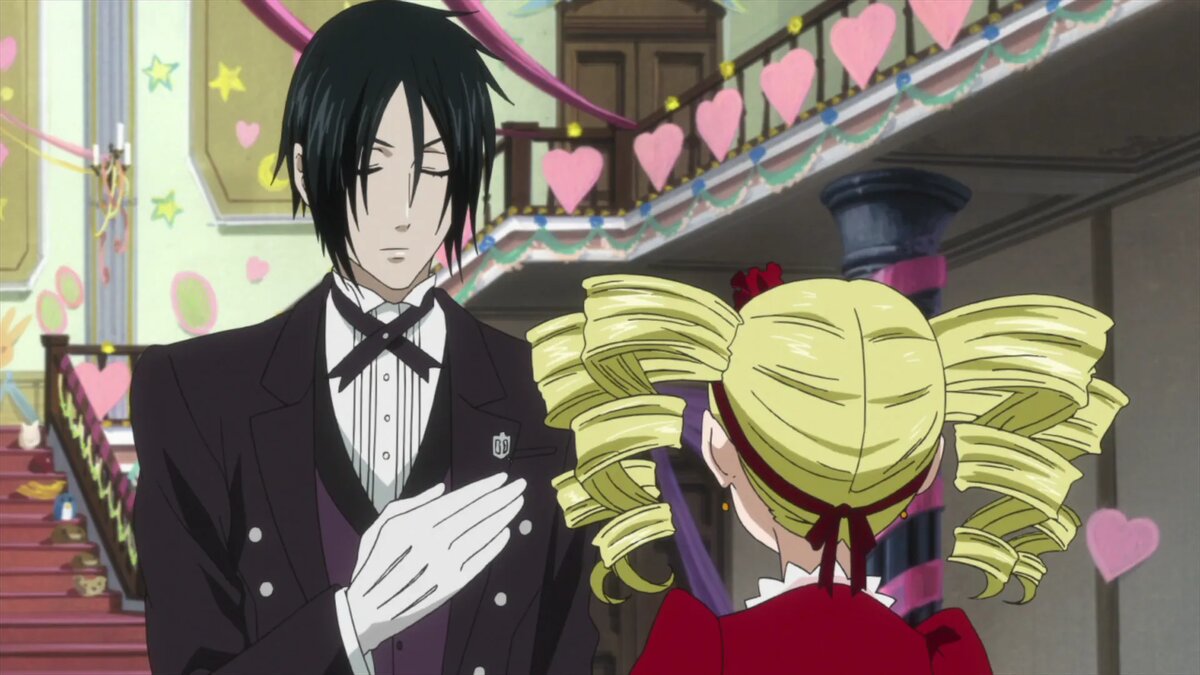 Кадр из аниме «Тёмный дворецкий»   📷