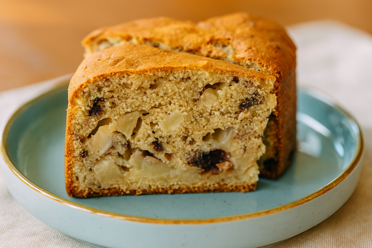 кекс на кефире с грушами и шоколадом