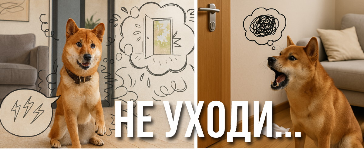 Сепарационная тревога (тревога разлуки) - распространенная проблема. Она актульна для 20-40% собак. 