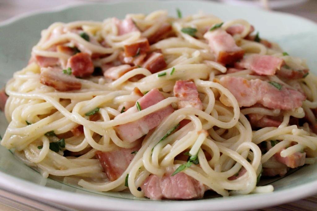 Фото: Паста карбонара с колбасой: рецепт, секреты приготовления FB fb.ru