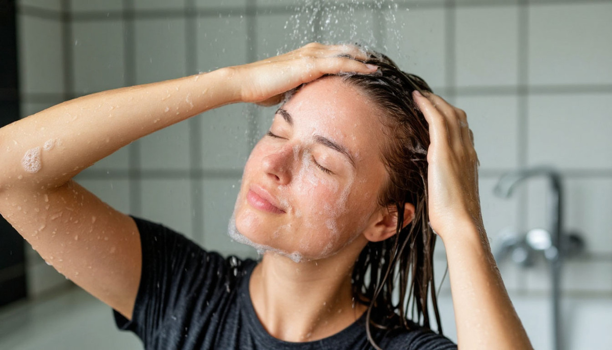    Втираю в корни натуральный состав - волосы перестали выпадать, стали гуще и крепче, а прическа - объемнее