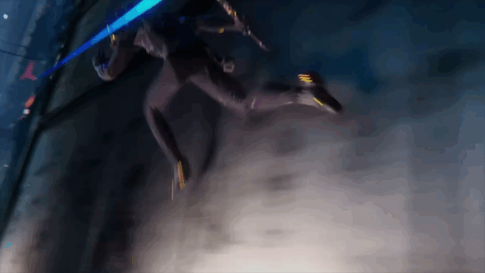 Gif картинка "Отрывок из трейлера игры Ghostrunner"