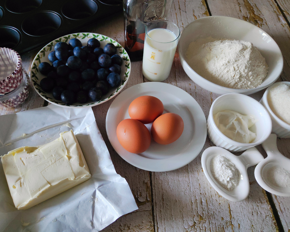 ☝️Я готовлю 18 маффинов, соответственно увеличиваю количество ингредиентов в 1,5 раза.