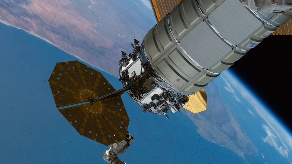 Грузовой корабль Cygnus NG-23 в составе МКС. Фото: nasa.blog.com