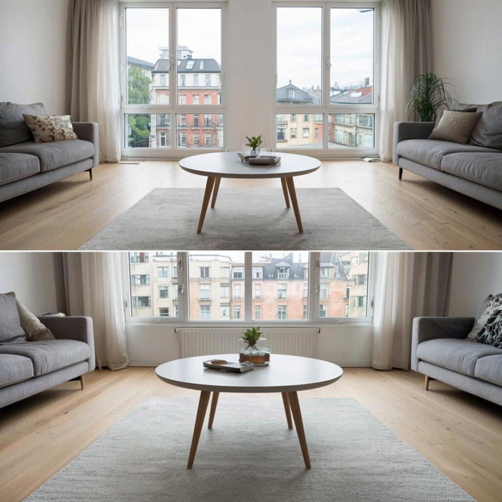 Журнальный столик микроцемент