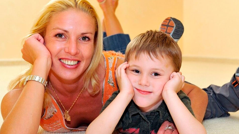 Ирина Лобачева с сыном Мартином