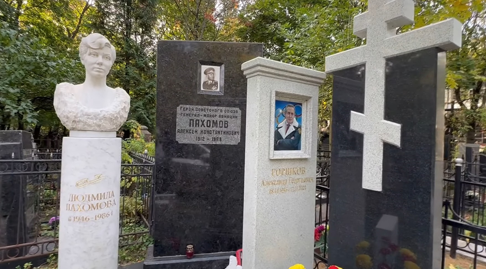Места вечного покоя героев советского спорта на Ваганьковском кладбище. Часть третья