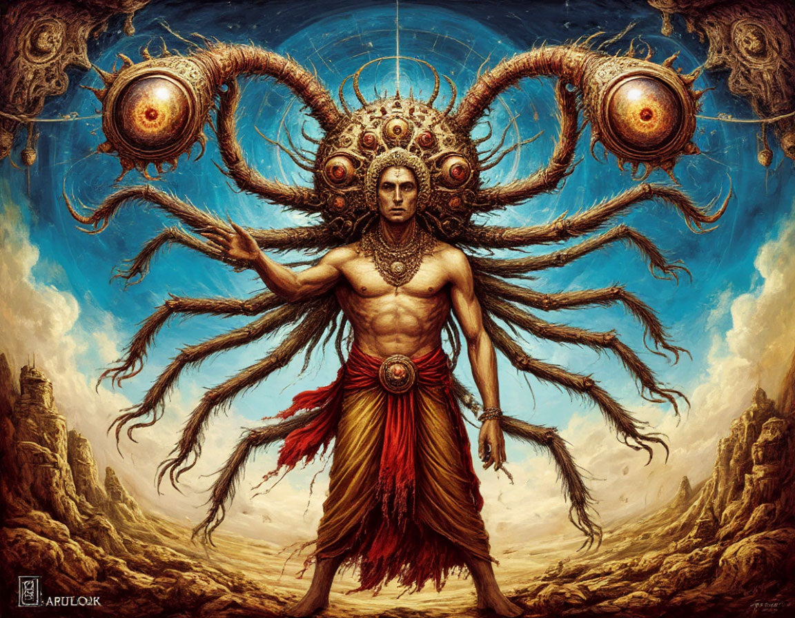 Мафлок и человек. Изображение сгенерировано искусственным интеллектом.