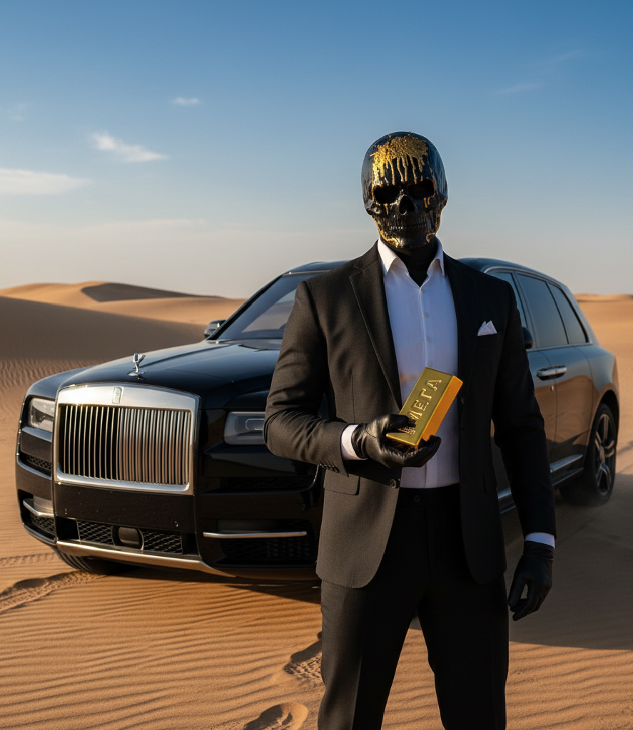 Визуализация созданная автором. Колесница Бога. Rolls-Royce Cullinan, стоимостью от 50 миллионов рублей, — это не просто транспорт. Это — визуальный барьер, стена из денег, которая отделяет его от простых смертных.