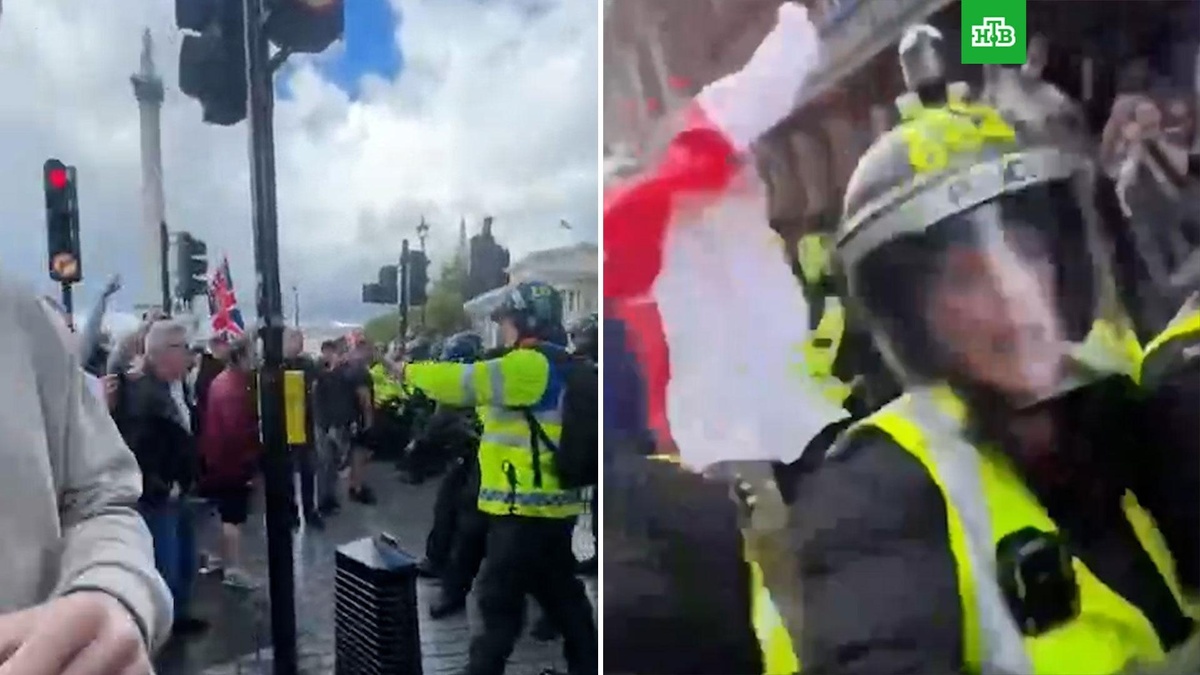    В ходе протестов против миграции в Лондоне пострадали 26 полицейских