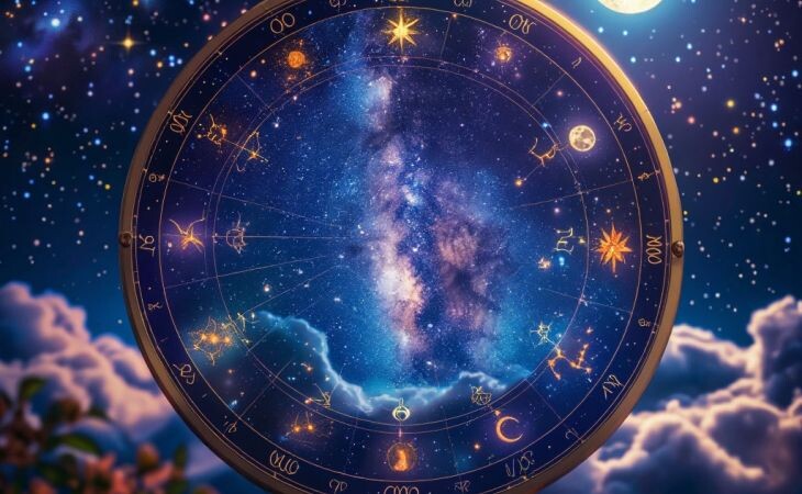 Астрология. Фото: сгенерировано с помощью нейросети "Алиса", "Атмосфера"