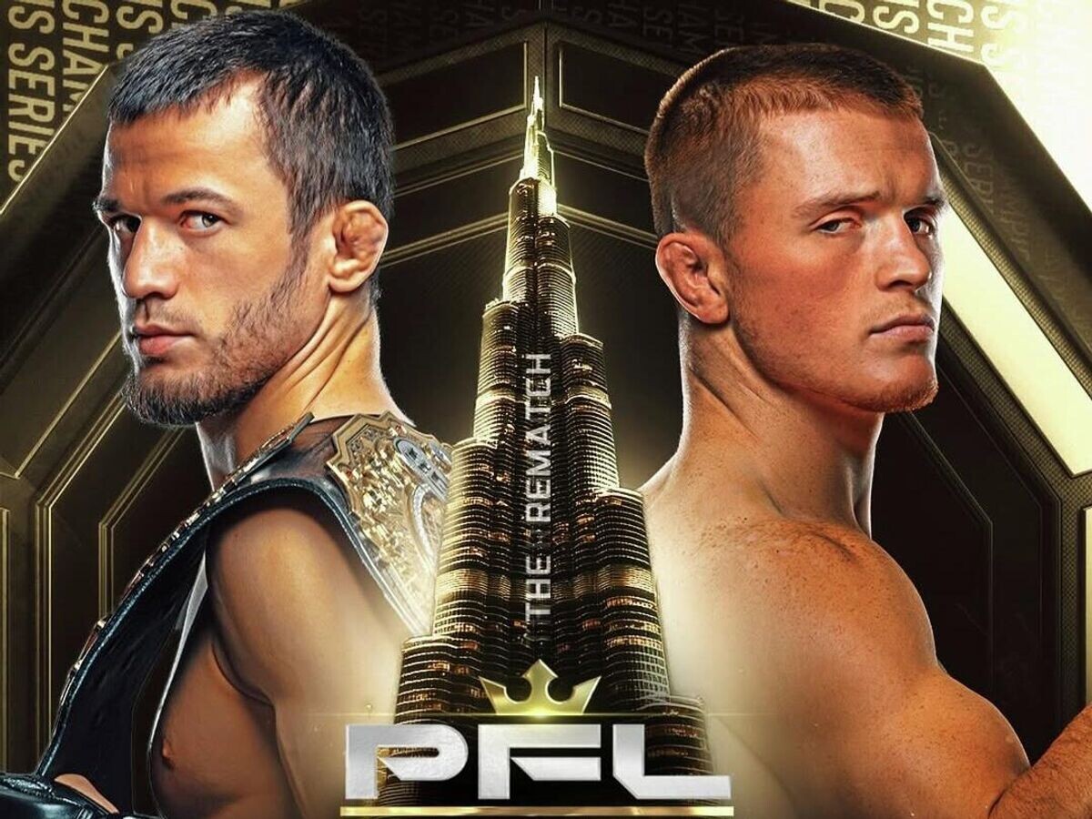    Постер второго боя Нурмагомедова против Хьюза© PFL