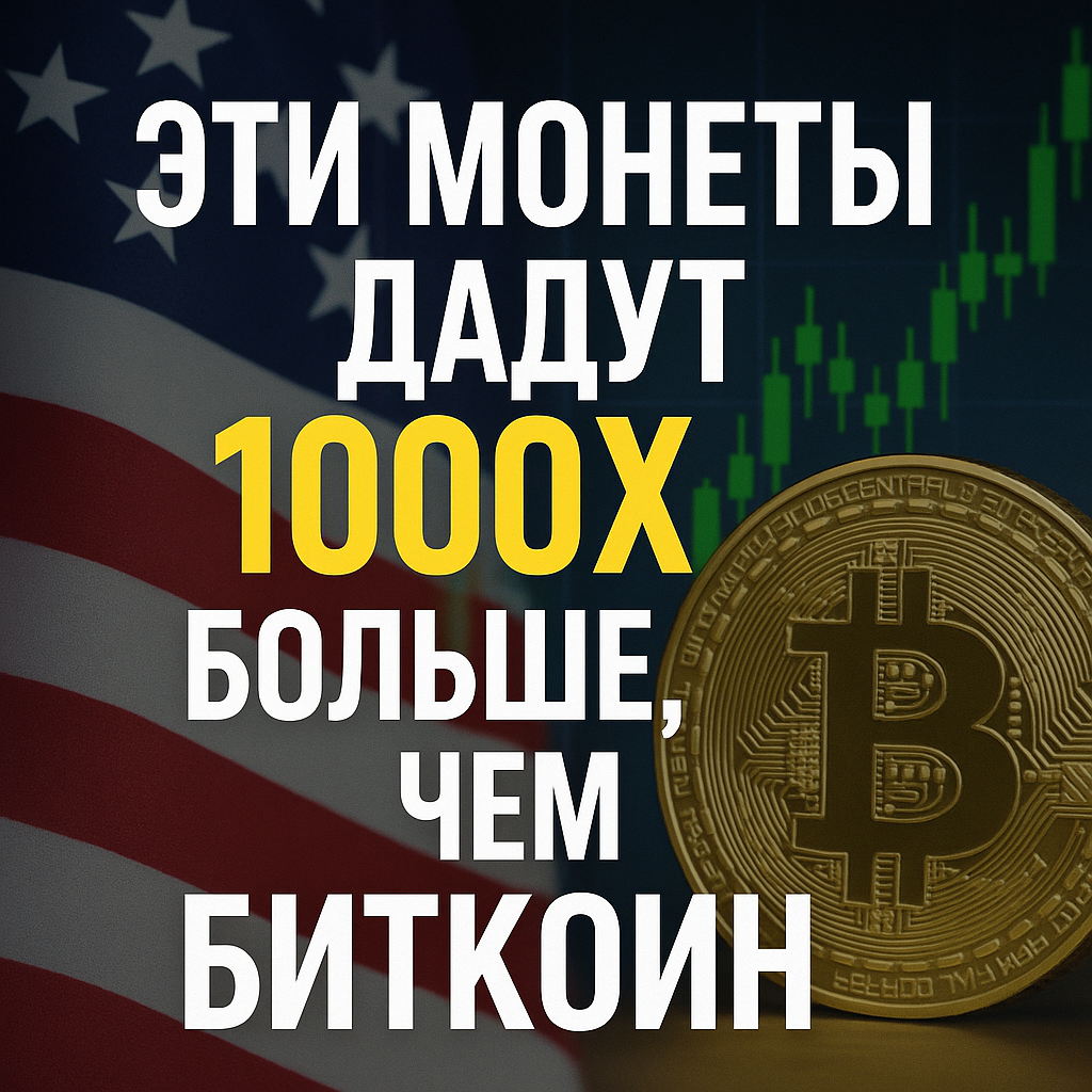 🚀 Топ-5 монет 2025 года, которые вырастут в 1000 раз больше, чем Биткоин! 