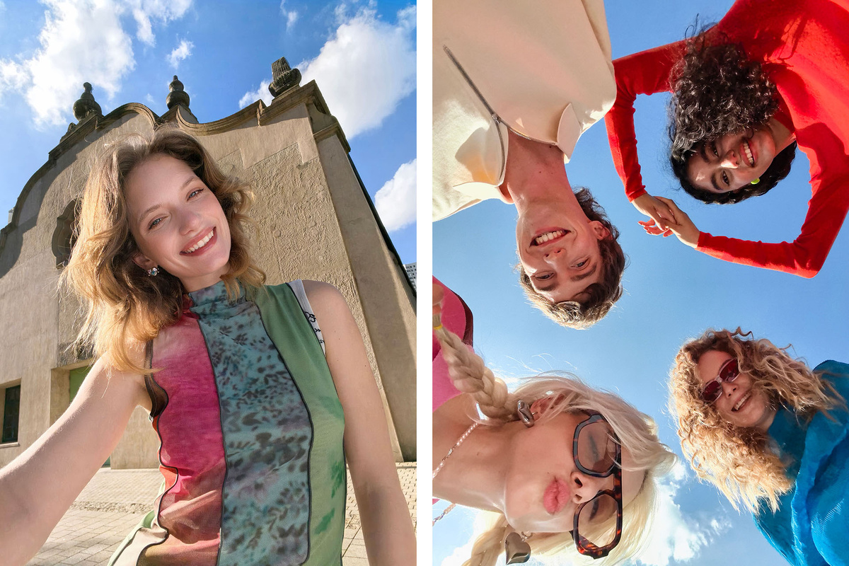    Селфи, сделанные на смартфон HUAWEI nova 14