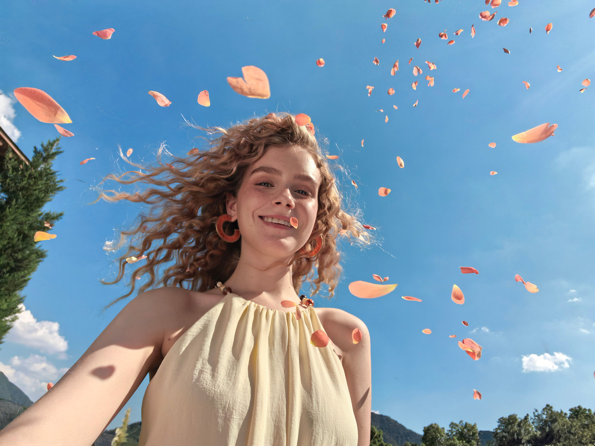    Селфи, сделанное на смартфон HUAWEI nova 14