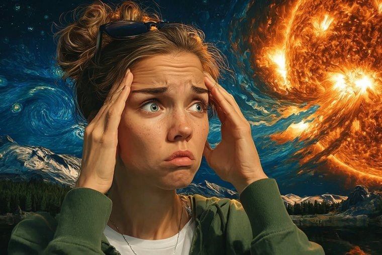    После вспышки на Солнце могут возникнуть магнитные бури