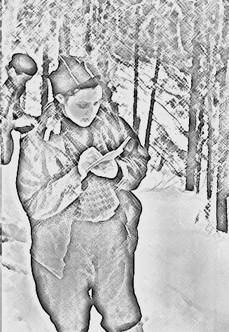 В походе. Фото из открытых источников. Обработка автора.