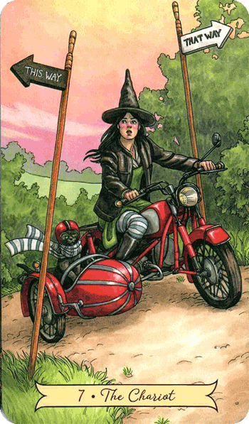 повседневное таро ведьмы, 7 колесница