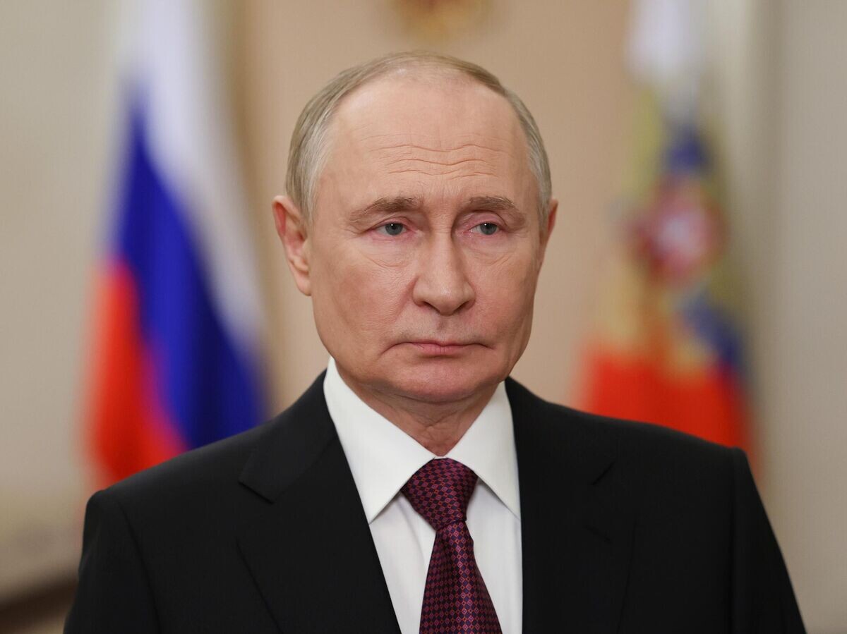    Обращение Владимира Путина по случаю Дня воссоединения ДНР, ЛНР, Запорожской и Херсонской областей с Россией© POOL