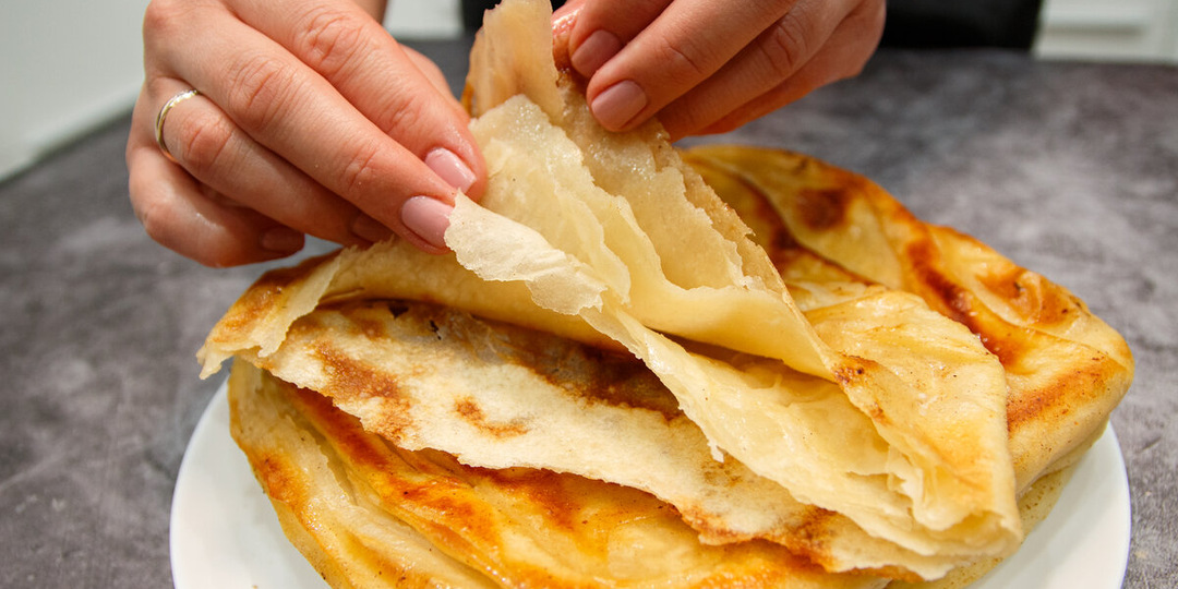 Быстрые лепёшки на кипятке – слоистые и нежные