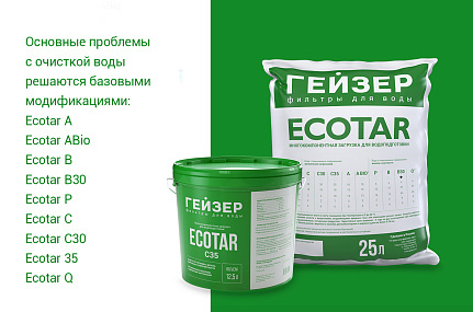 Многокомпонентная ионообменная загрузка Экотар 