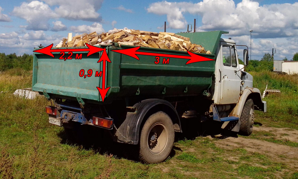 ЗиЛ привез 5 кубов дров