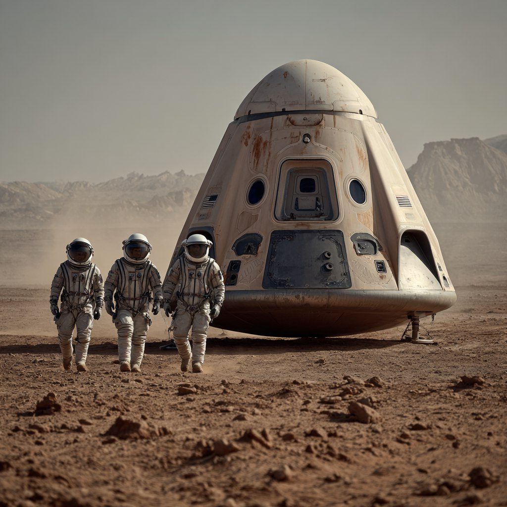 Первая высадка на Марс. Это я сгенерировала в Маджерни