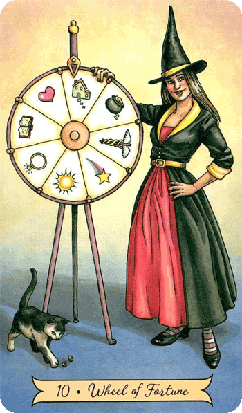 повседневное таро ведьмы, 10 колесо фортуны