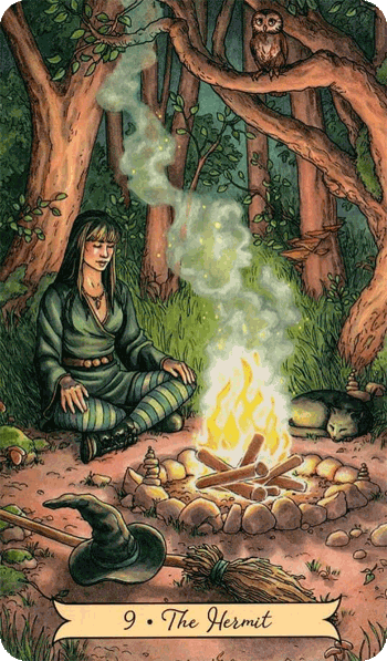 повседневное таро ведьмы, 9 отшельник