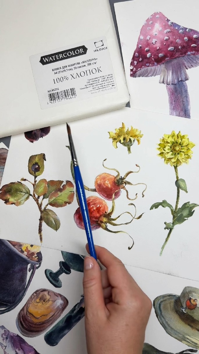 Пример бумаги Малевич