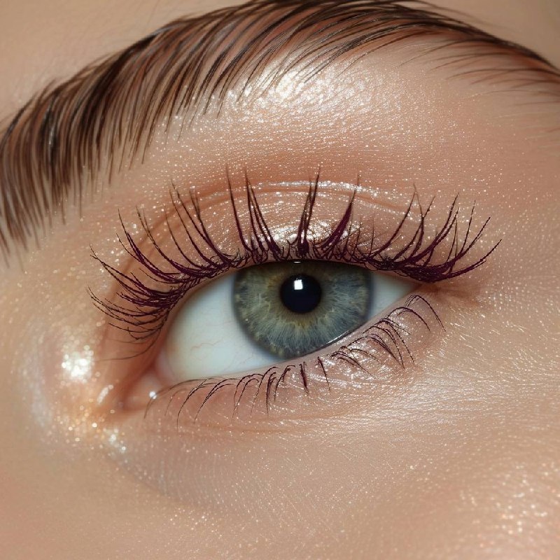 Бордовая тушь для ресниц Syndicate 