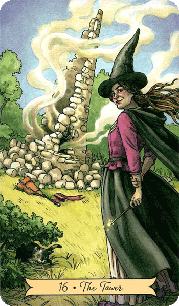 повседневное таро ведьмы, 16 башня