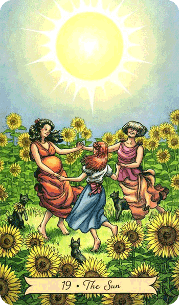 повседневное таро ведьмы, 19 солнце