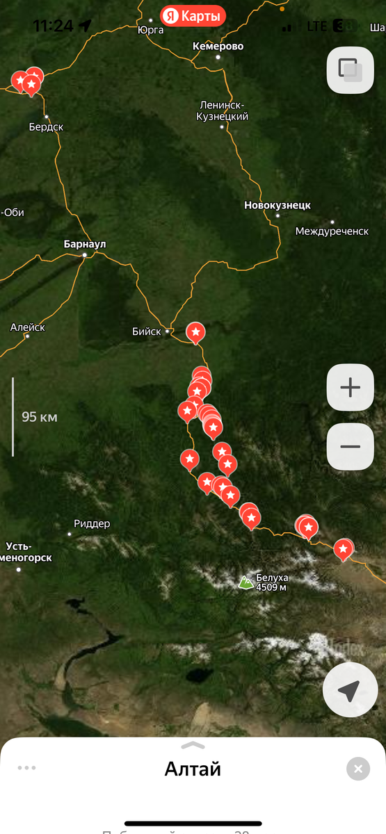 Конечно, не все отмеченные точки нам удалось посетить, но большую часть мы увидели