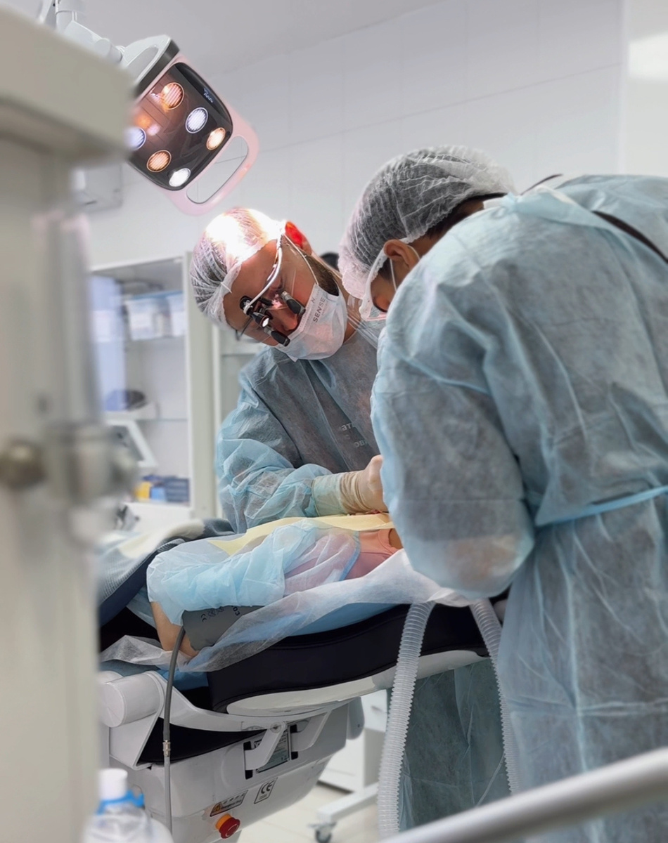 Сложное удаление зубов мудрости