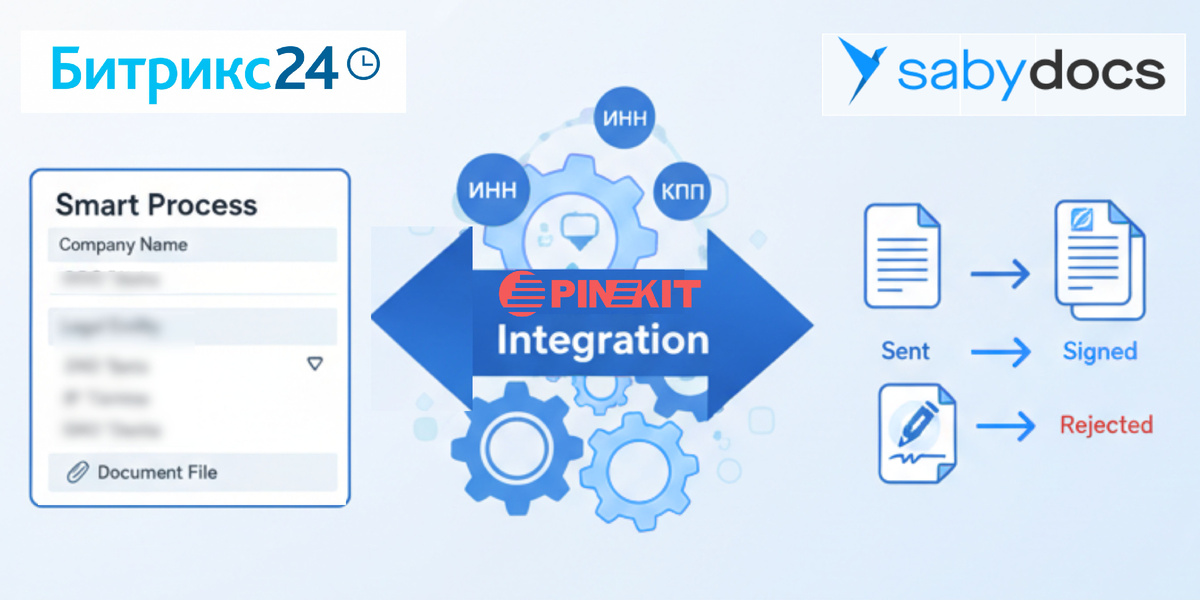 Улучшенная интеграция Битрикс24 + Saby Docs (СБИС) через Пинкит