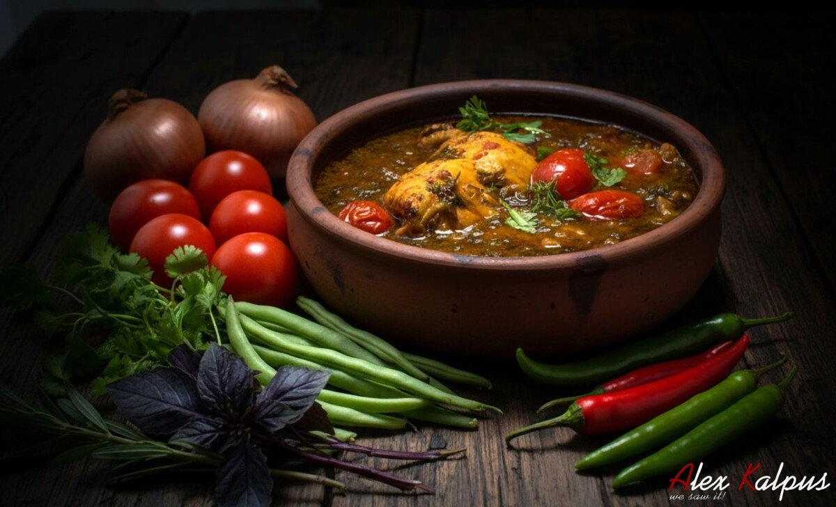 Теплый, ароматный и невероятно насыщенный вкусом - именно таким  запоминается грузинский буглама из курицы, или «ქათმის ბუღლამა». Это блюдо, название которого происходит от грузинского слова «бугли» (что 
означает «томление» или «пар»), представляет собой кулинарную поэзию, 
где простые ингредиенты, медленно приготовленные в собственном соку, 
создают настоящую симфонию вкусов. 