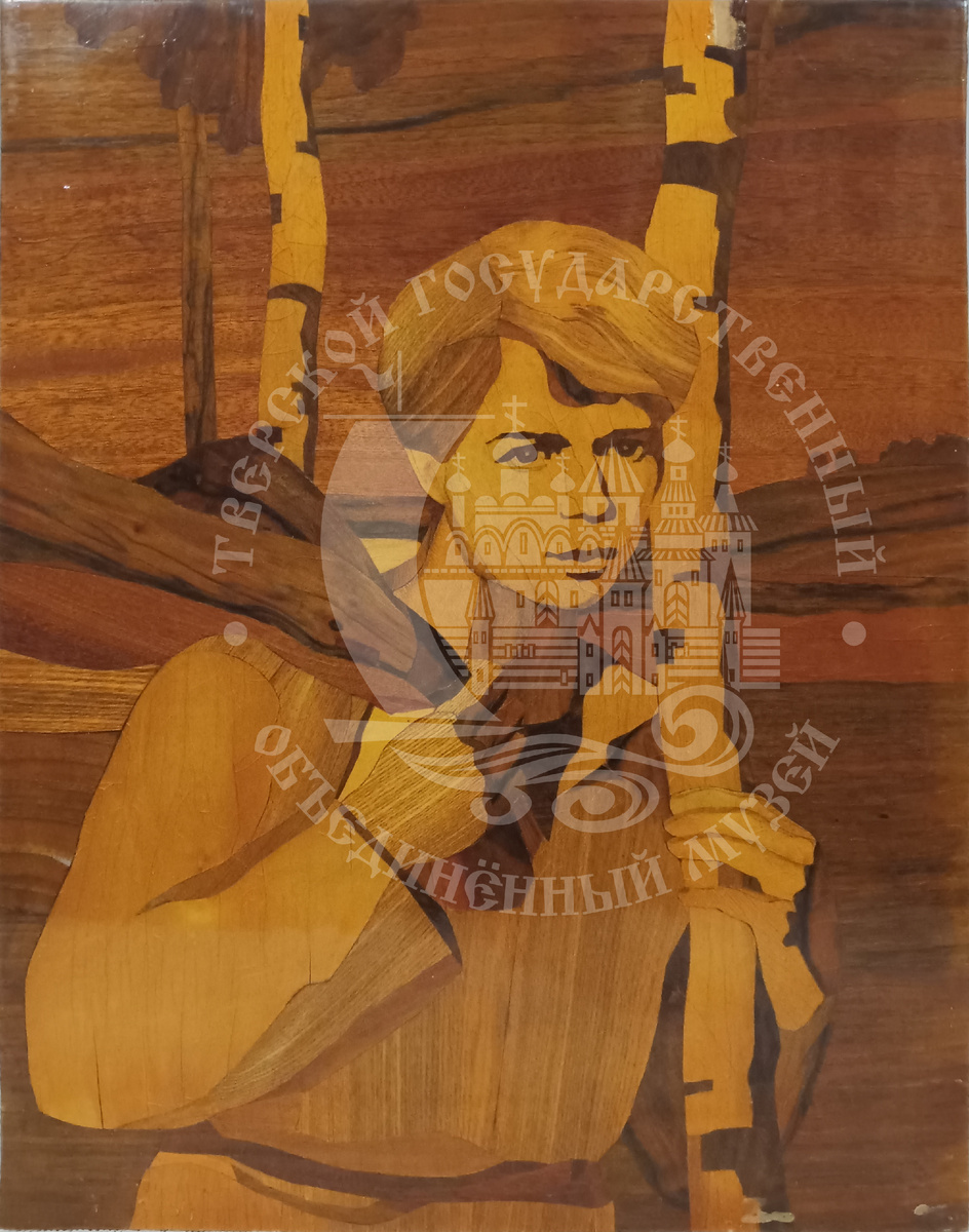 А.И. Григорьев. Настенное панно «Сергей Есенин». 1973 г. Маркетри