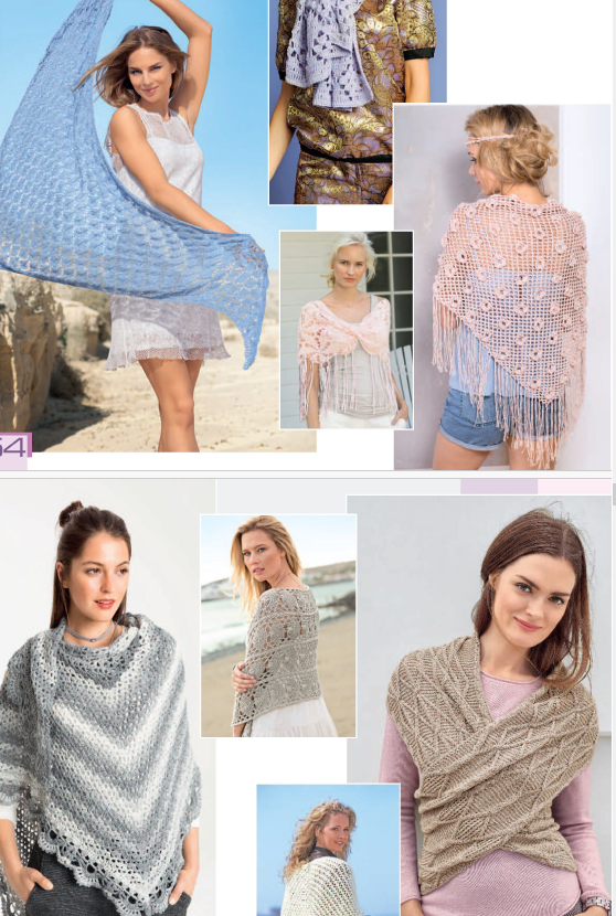 Красивая подборка шалей и палантинов.