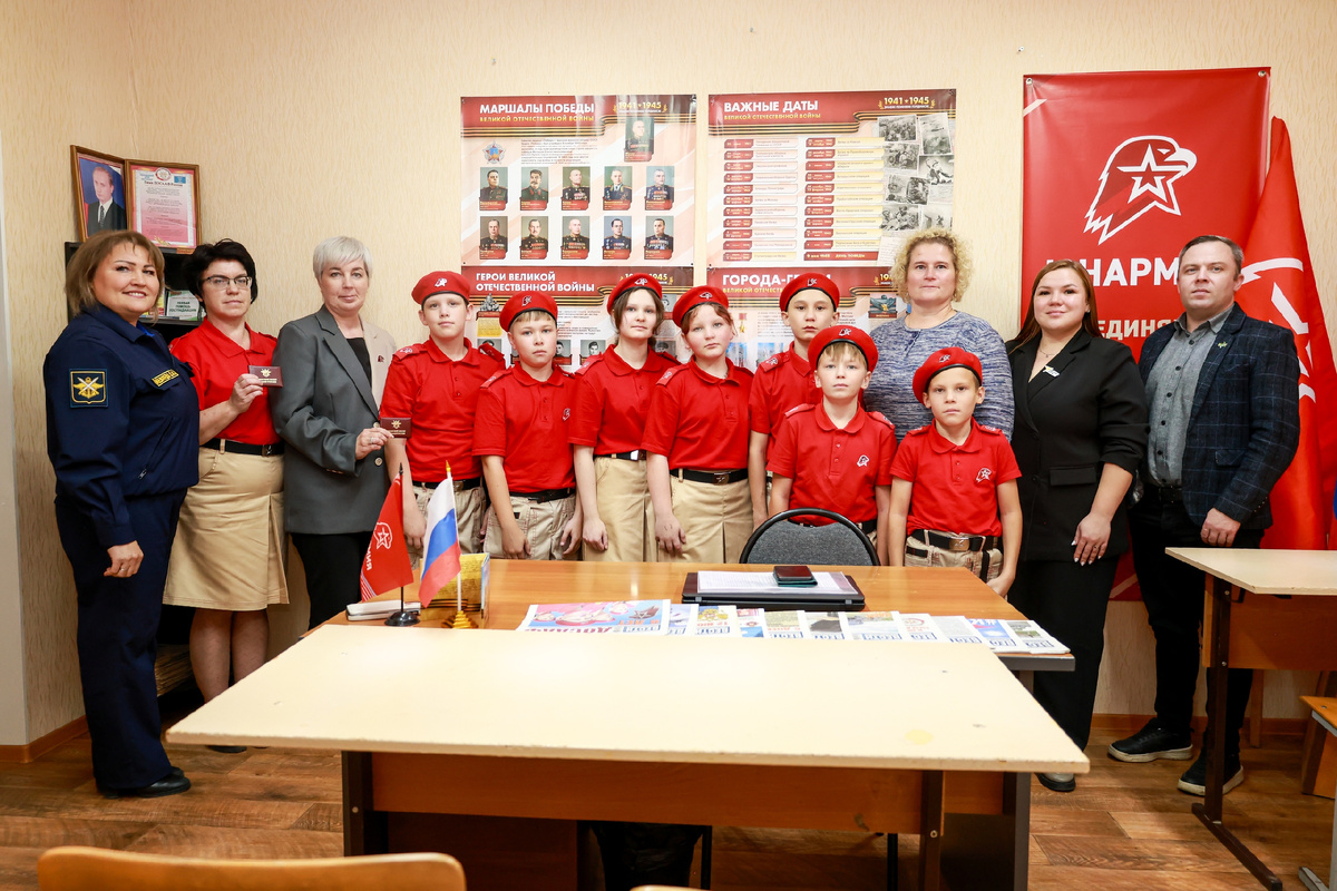 Торжественное открытие класса Юнармии в Прилузском районе Республики Коми