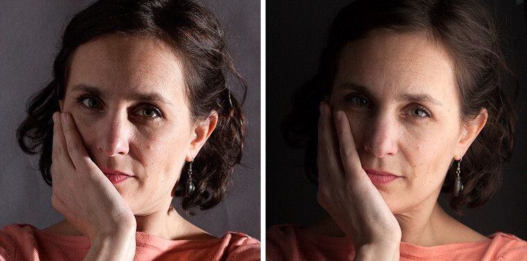 Пример кадра с плохим и хорошим светом