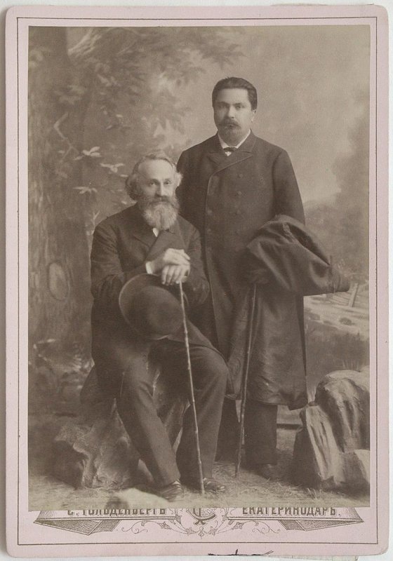 В. И. Сафонов  и К. Ю. Давыдов. 1880-е годы.
