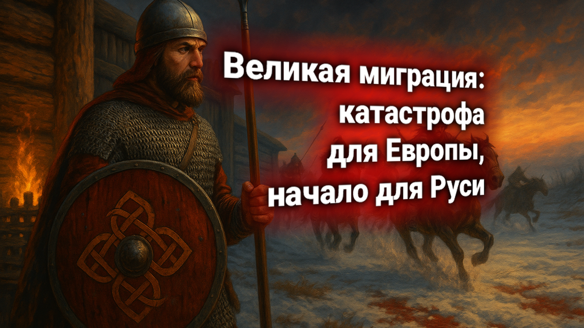 ⚔️ IV век. Великая миграция народов: гунны рушат мир, славяне ищут путь к Руси