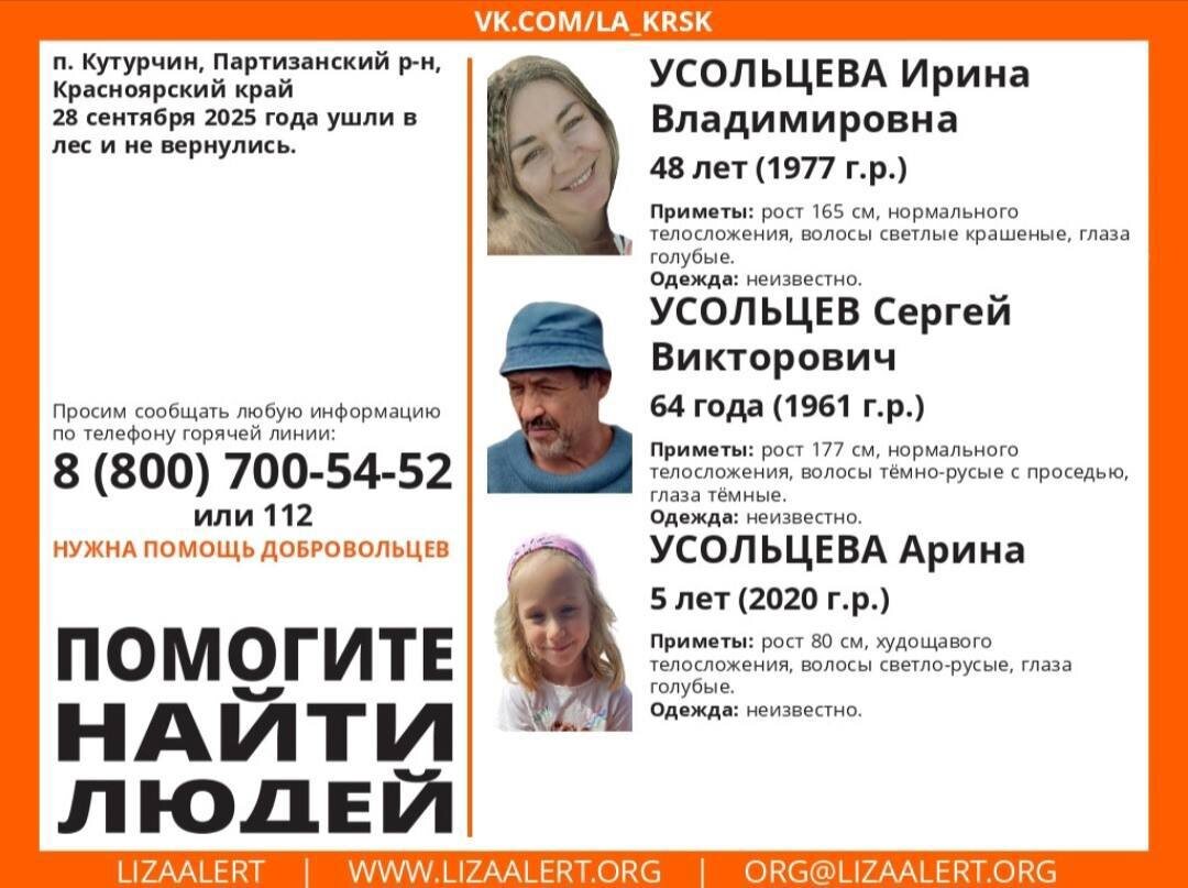    Ориентировка: Лиза Алерт