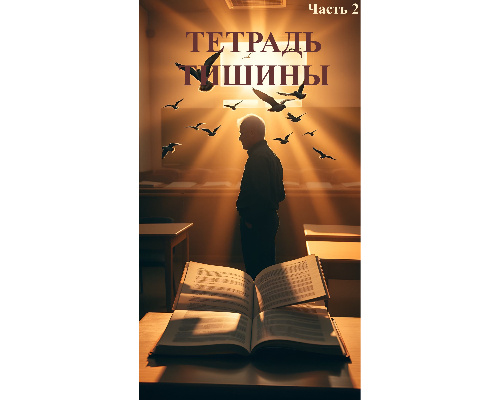 Психологическая драма о мужчине, учителе литературы, потерявшем слух. Он продолжает вести уроки, несмотря на боль и отчуждение. Для него слова — это птицы за стеклом: видит их, но не слышит. Его преследуют воспоминания о том, как он потерял слух, жалость коллег, конфликты с директором. Дома он ведёт «тетрадь тишины», куда записывает то, что не может услышать.
Ученики становятся его зеркалом и опорой: они помогают ему снова почувствовать жизнь слов, даже без звука. Роман — о борьбе, отчаянии, силе литературы и о том, что слышать можно сердцем.