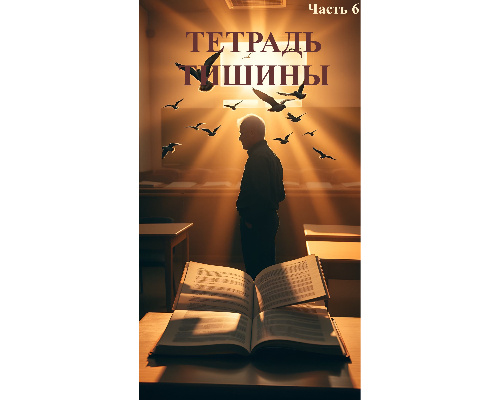 Психологическая драма о мужчине, учителе литературы, потерявшем слух. Он продолжает вести уроки, несмотря на боль и отчуждение. Для него слова — это птицы за стеклом: видит их, но не слышит. Его преследуют воспоминания о том, как он потерял слух, жалость коллег, конфликты с директором. Дома он ведёт «тетрадь тишины», куда записывает то, что не может услышать.
Ученики становятся его зеркалом и опорой: они помогают ему снова почувствовать жизнь слов, даже без звука. Роман — о борьбе, отчаянии, силе литературы и о том, что слышать можно сердцем.