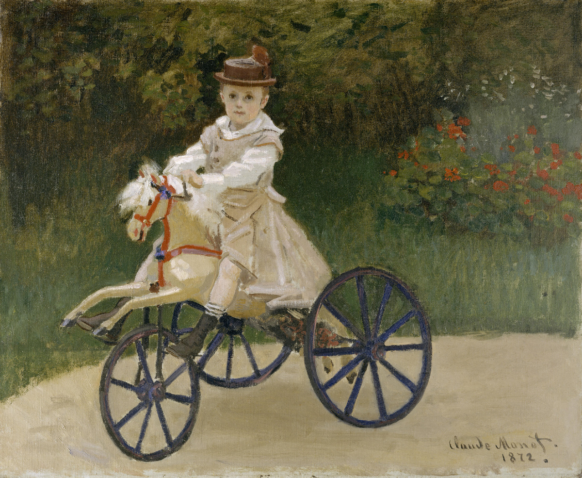 Клод Моне – «Жан Моне на Своей Игрушечной Лошадке» (1872 год), Метрополитен Музей (Нью-Йорк, штат Нью-Йорк, США)